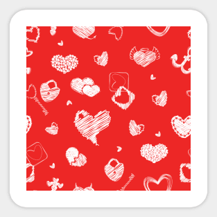 Valentines Day Pattern Sticker